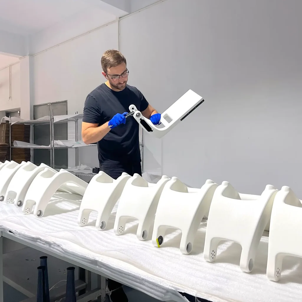 Director of Semic International inspection painted, carbon fibre, medical equipment housing